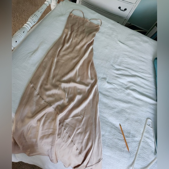 Selling this Show Me Your MuMu bridesmaid dress. Champagne. Price: $60 - Picture 4 of 8